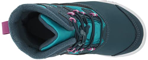 Merrell Snow Bank 3.0 Waterproof Boot, Navy/Turq, 5 US Unisex Big Kid