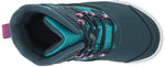 Merrell Snow Bank 3.0 Waterproof Boot, Navy/Turq, 5 US Unisex Big Kid