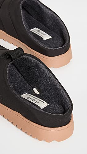 Madewell Women's Quilted Nylon Slippers, True Black, 5 Medium US