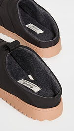 Madewell Women's Quilted Nylon Slippers, True Black, 5 Medium US