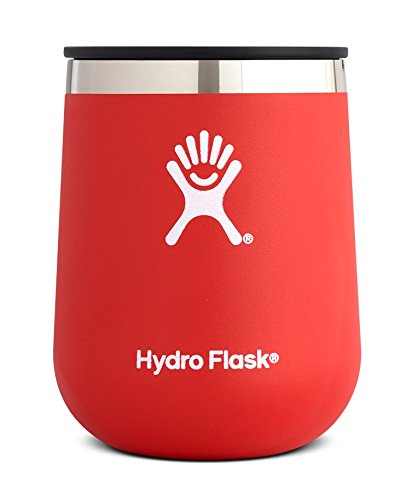 Hydro Flask 10 oz Wine Tumbler - Stainless Steel & Vacuum Insulated - Press-In Lid - Lava