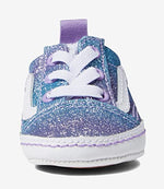 Vans, Old Skool Infant Crib Sneakers (Ombre Glitter - Multi/True White, 1)