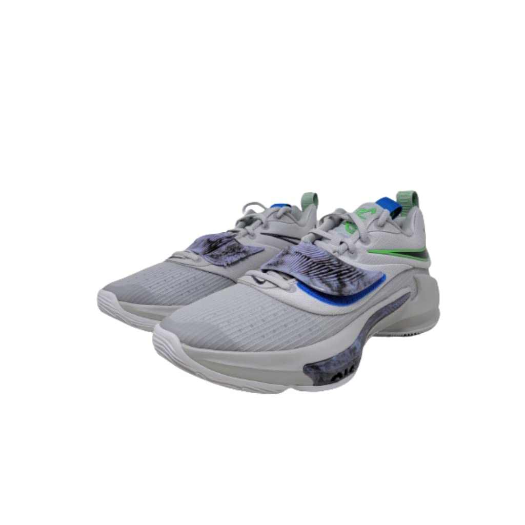 Nike Zoom Freak 3 Mens Basketball Shoes, Grey Fog/Mystic Navy/Atomic Green/Photo Blue, 11 M US