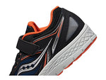 Saucony Cohesion 14 Alternative Closure Sneaker, Black/Navy/RED, 1.5 Wide US Unisex Big_Kid
