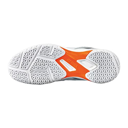 YONEX Power Cushion 65 X3 Indoor Court Badminton Shoe (White/Orange) (10)