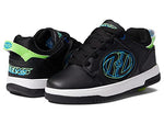 HEELYS Boy's Voyager (Little Kid/Big Kid) Black/Green/Blue 8 Big Kid M
