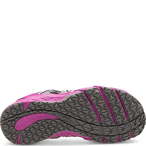 Merrell Kid's Unisex Hydro Choprock Sieve Sandal, Grey/Purple,10 Big Kid