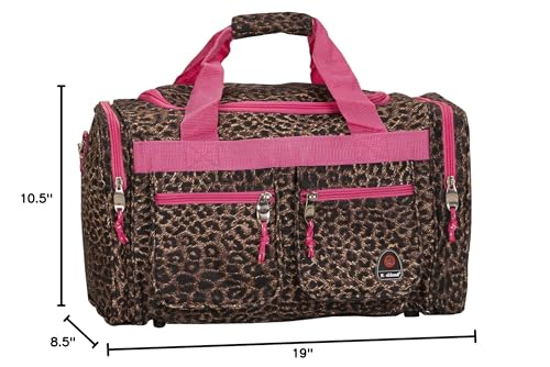 Rockland Bag, Pink Leopard, 19" Duffel