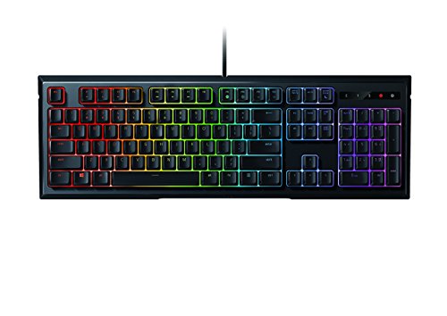 RAZER RZ03-OCKB-B Ornata Chroma - Revolutionary Mecha-Membrane Gaming Keyboard with Mid-Height Keycaps - Ergonomic Design (Renewed), RGB