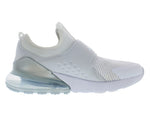 Nike Air Max 270 Extreme (Big Kid) White/White/Metallic Silver/White 4.5 Big Kid M