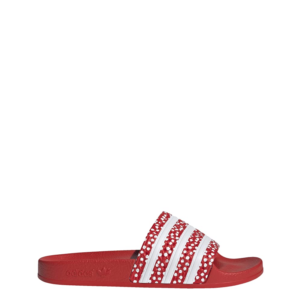 adidas Adilette Footwear White/Vivid Red/Footwear White 8 B (M)