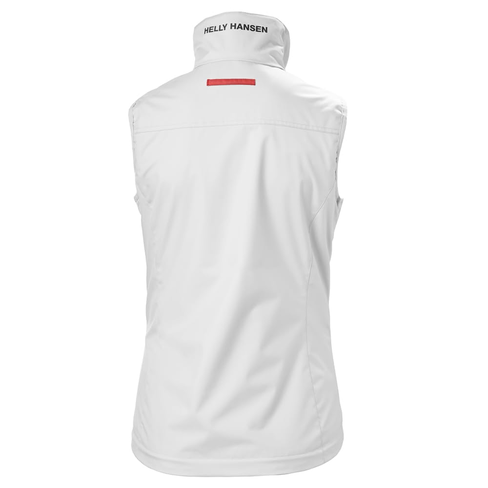 Helly-Hansen Women's Crew Vest Waterproof, Windproof, & Breathable Sailing Vest, 001 White, 3X-Large