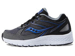 Saucony Boy's Cohesion 14 LTT (Little Kid/Big Kid) Black/Grey/Blue 5.5 Big Kid M