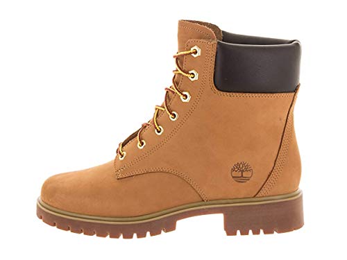 Timberland Womens Jayne 6-Inch Waterproof Wheat Nubuck Boot - 5.5 M