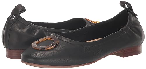 Trotters Women's Gia Ornament Ballet Flat, Black, 5