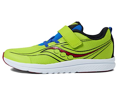 Saucony Kinvara 13 JR Running Shoe, Acid/Lime, 5 Wide US Unisex Little_Kid