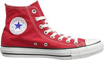 Chuck Taylor All Star Canvas High Top, Red, 3.5