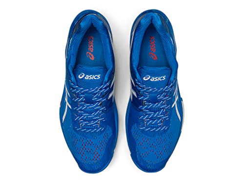 ASICS Women's Sky Elite FlyteFoam LE Volleyball Shoes, 6.5, ELECTRIC BLUE/WHITE