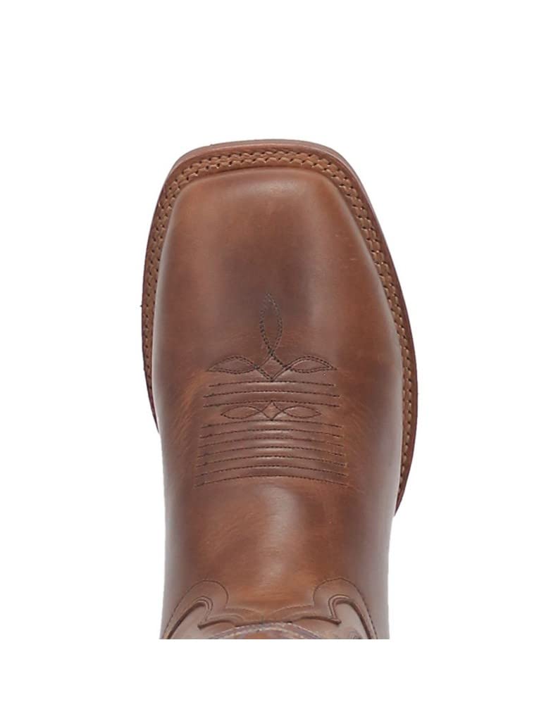 Dan Post Men's Cogburn Performance Leather Western Boot Broad Square Toe Tan 12 EE