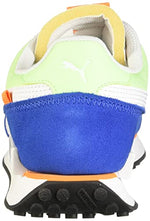 PUMA Men's Future Rider Play On Sneakers Puma White/Fizzy Lime/Puma Royal 8 D - Medium