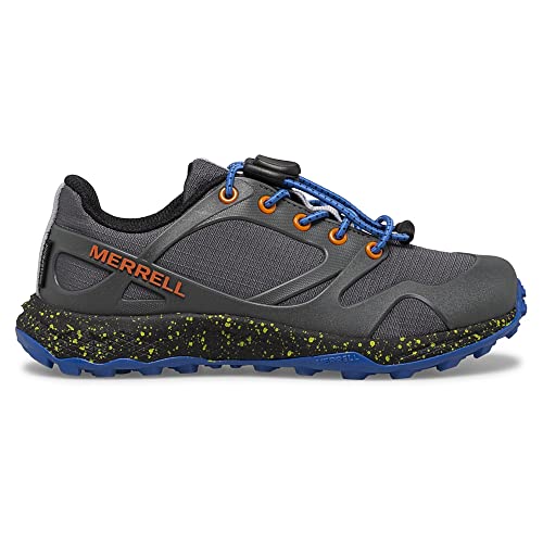 Merrell Altalight Low Alternative Closure Waterproof Sneaker, Grey/Orange, 10 US Unisex Big Kid