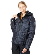 Obermeyer Devon Down Jacket for Women - Full Front Zipper Closure With Fleece Chin Warmer, Chic and Gorgeous Down Jacket Black Frost 2 One Size