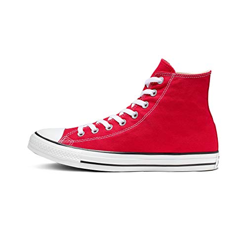 Chuck Taylor All Star Canvas High Top, Red, 3.5