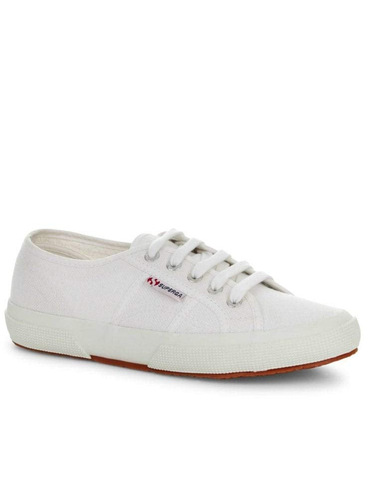 Superga 2750 COTU Classic Sneaker - Unisex Sneakers - Soft Textile Lining - Cushioned Footbed - Metal Eyelets White EU 46 (US Men's 12) Medium