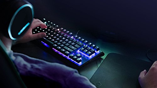 SteelSeries Apex M750 TKL, Compact Mechanical Gaming Keyboard, Tenkeyless, Per-Key RGB Illumination, 6 Macro Keys, UK QWERTY Layout