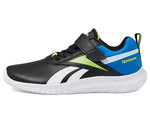 Reebok Boy's Rush Runner 5 Syn Alt (Little Kid) Core Black/Electric Cobalt/Laser Lime 12 Little Kid M