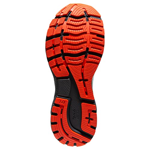 Brooks Men's Ghost 14 Neutral Running Shoe - Oyster/Cherry/Ebony - 14 Medium