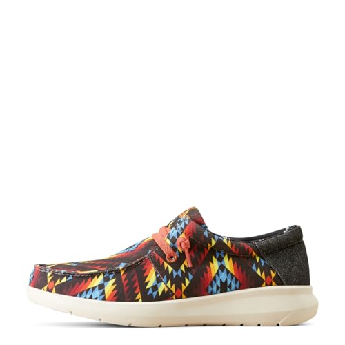 ARIAT Men's Hilo Sneaker, Fiery Southwest Print/Dark Denim, 8.5