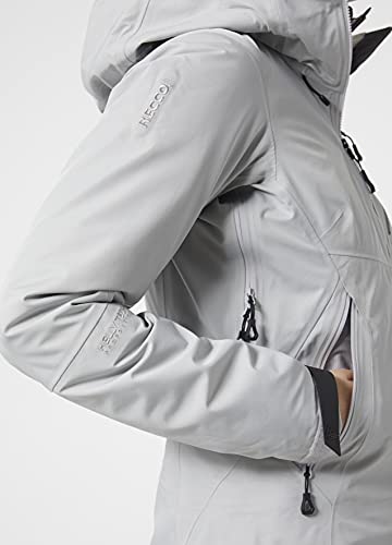 Helly-Hansen Womens Odin Mountain Infinity 3L Waterproof Sustainable Shell Jacket, 853 Grey Fog, Medium