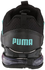 PUMA Women's RIAZE PROWL MOD MULTI Sneaker, Puma Black-Blue Turquoise, 11