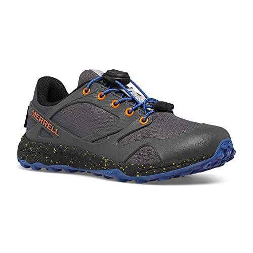 Merrell Altalight Low Alternative Closure Waterproof Sneaker, Grey/Orange, 10 US Unisex Big Kid