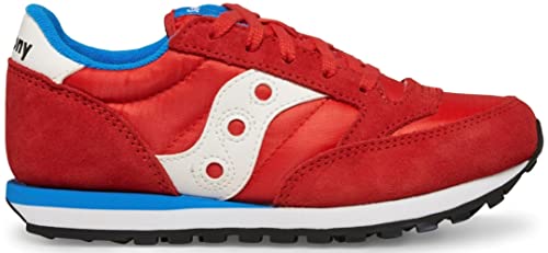 Saucony Jazz Original Sneaker, RED/Blue, 2 US Unisex Big Kid