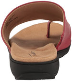 Trotters Women's Flat Sandals, Dark Red, 9.5 Wide