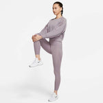 Nike Women's One Luxe Mid Rise 7/8 Laced Legging (Purple Smoke, X-Small)