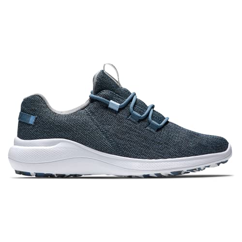 FootJoy Women's Flex Coastal Previous Season Style Golf Shoe, Navy/Blue, 8