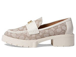 Coach Leah Jacquard Loafer Stone/Chalk 9 B (M)