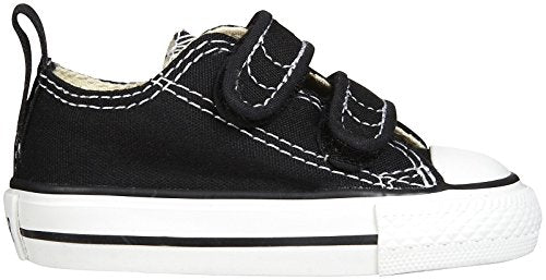 Converse Boys' Chuck Taylor All Star 2V Low Top Sneaker, Black, 9 M US Toddler