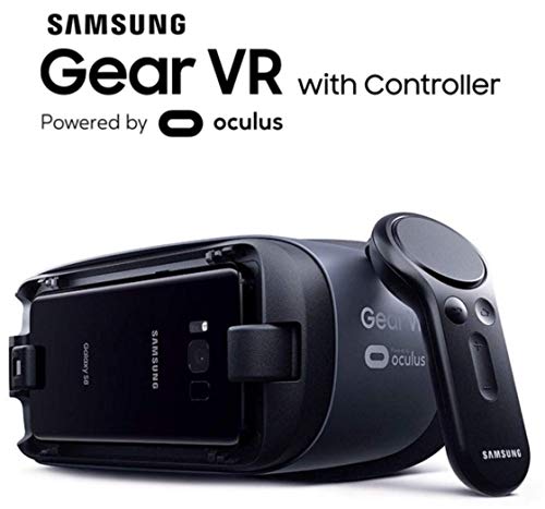 Samsung Gear VR w/Controller 2017/2018 SM-R325 Note9 Ready, for Galaxy Note8, Note5, S9, S8, S7, S6 (International Version) (Renewed)
