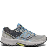 Saucony womens Excursion Tr14 Trail Running Shoe, Grey/Blue/Glade, 5 US