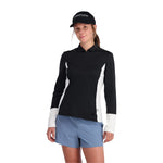 Spyder Womens Arc Graphene Tech Zip Neck Black