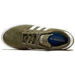 adidas Originals Men's Busenitz Vulc II Fashion Sneaker, Olive Strata/Cloud White/Gold Metallic, 9.5