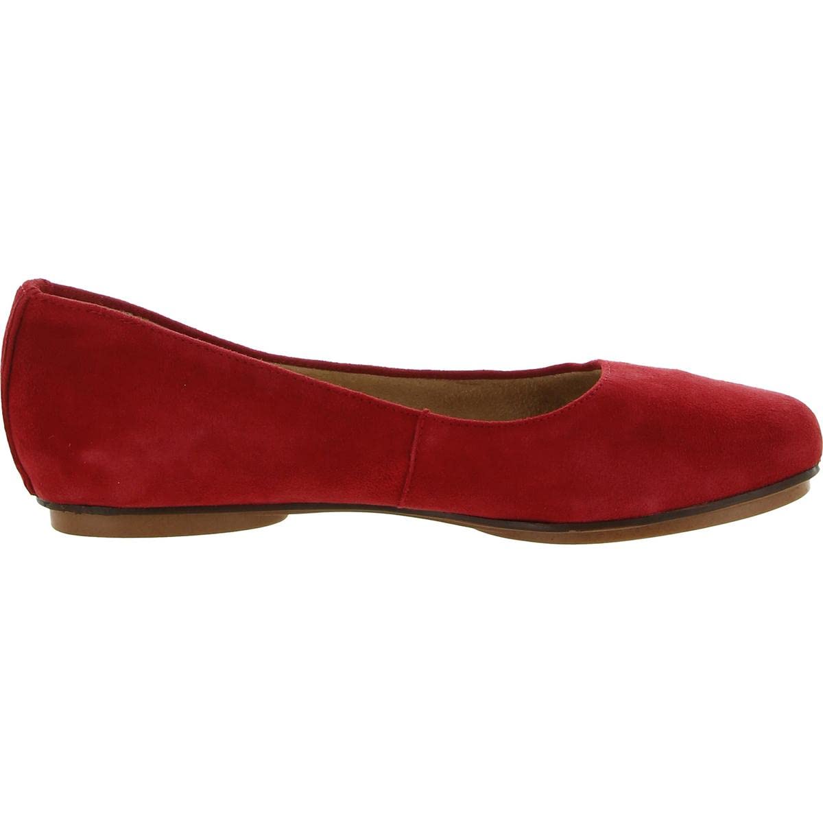 Naturalizer Women's Maxwell Slip-On Ballet Flat 7.5 Wide Red