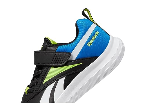 Reebok Boy's Rush Runner 5 Syn Alt (Little Kid) Core Black/Electric Cobalt/Laser Lime 12 Little Kid M