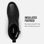 Sorel Womens Emelie Zip Outdoor Waterproof Winter Ankle Leather Boots - Black - 10