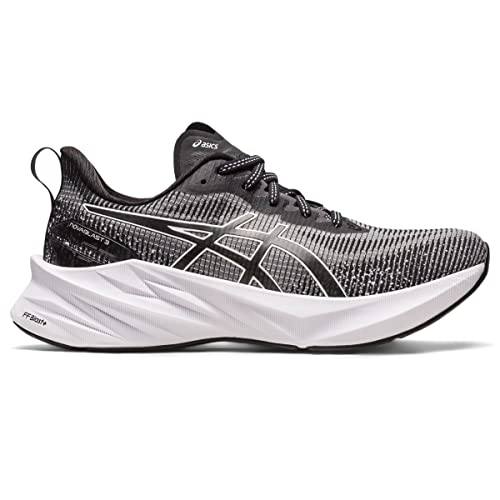 ASICS Women's NOVABLAST 3 LE Running Shoes, 6.5, White/Black