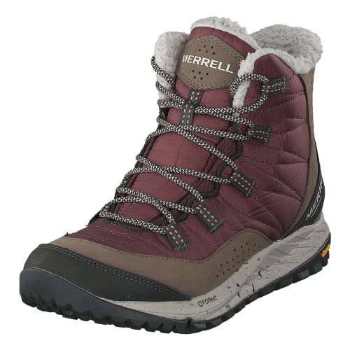 Merrell Women's Winter Boots Hiking, Marron, 6.5